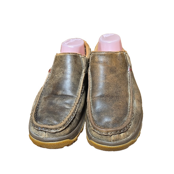 Twisted X MXC0003 Brown Leather Slip On Moccasin Driving Shoes Men's Size 9M - Picture 3 of 8